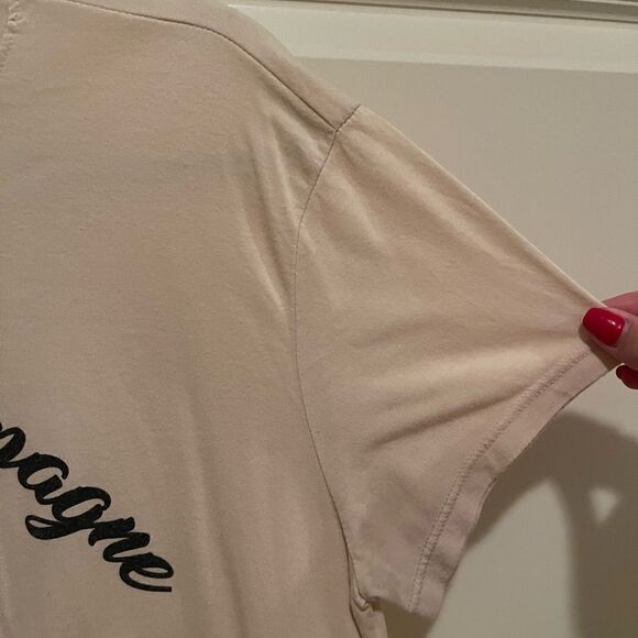 GUC Show Me Your Mumu “More Champagne Less Complain” Graphic Tshirt🍾 - Picture 5 of 7